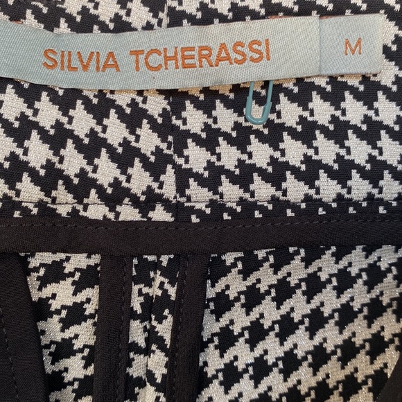 Silvia Tcherassi Houndstooth Beatrice Cropped Pants M - Picture 6 of 13
